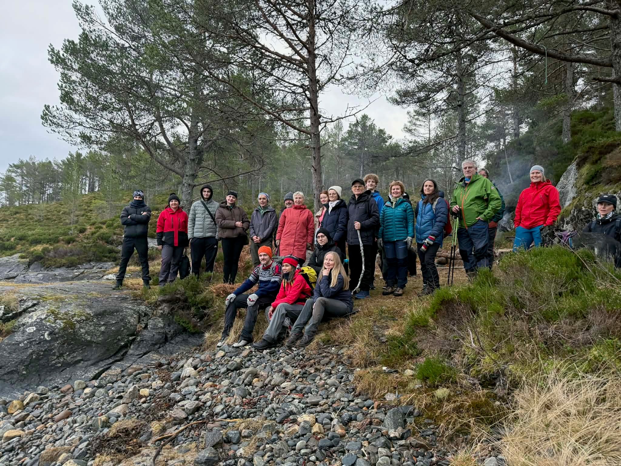 Gruppe p&aring; fellestur
