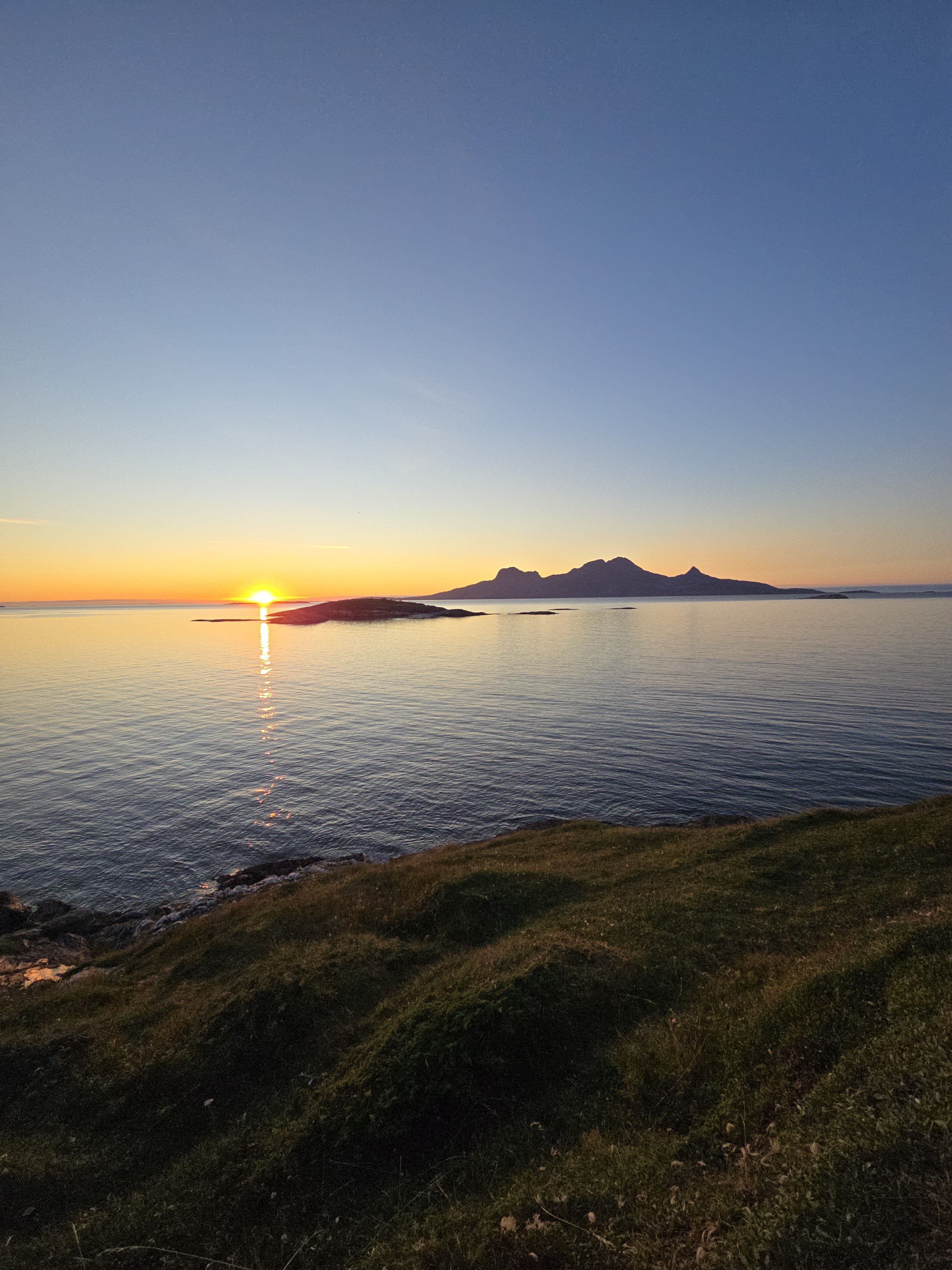 Solnedgang med utsikt til Landegode