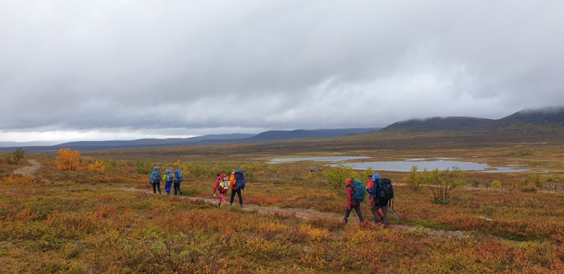 På tur over vidda fra Raisjavri til Saravann