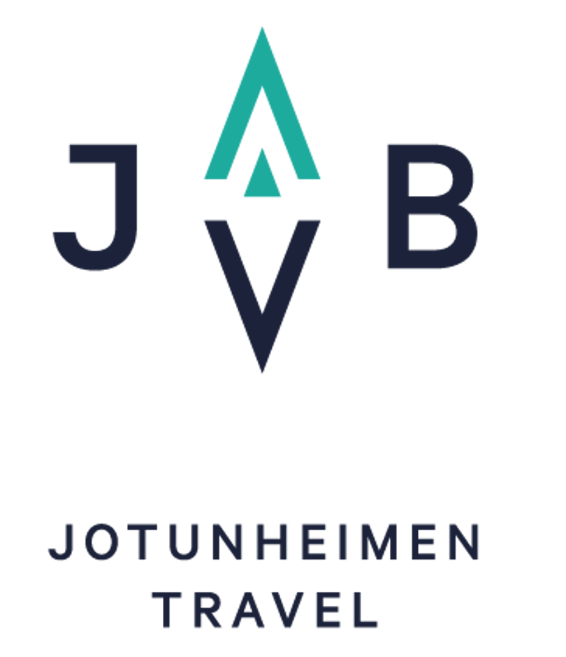 Logo hvor det står Jotunheimen Travel
