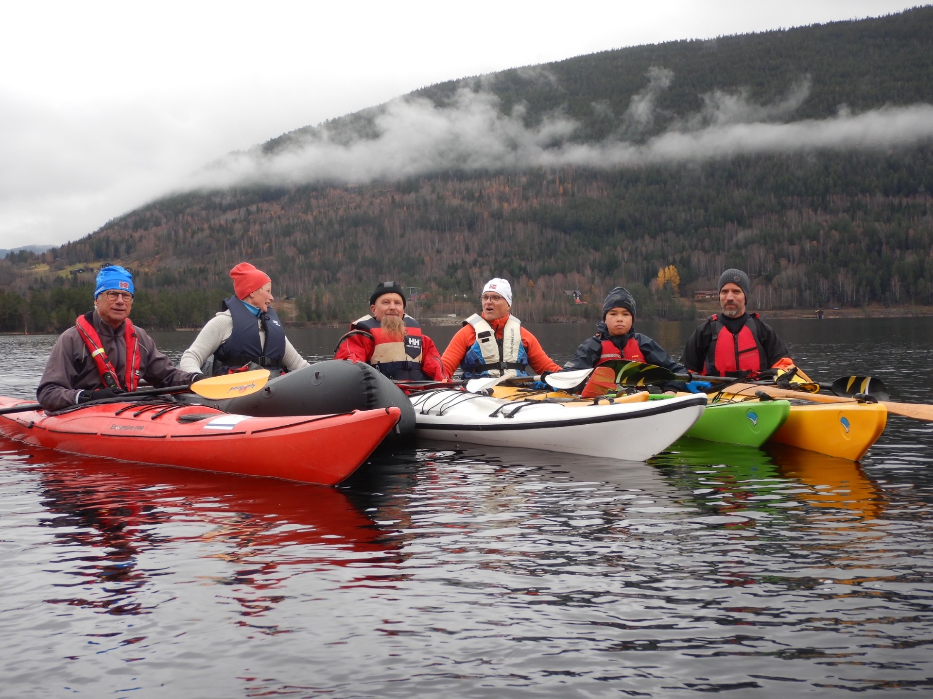 Kaffepadling p&aring; Tinnsj&oslash;en