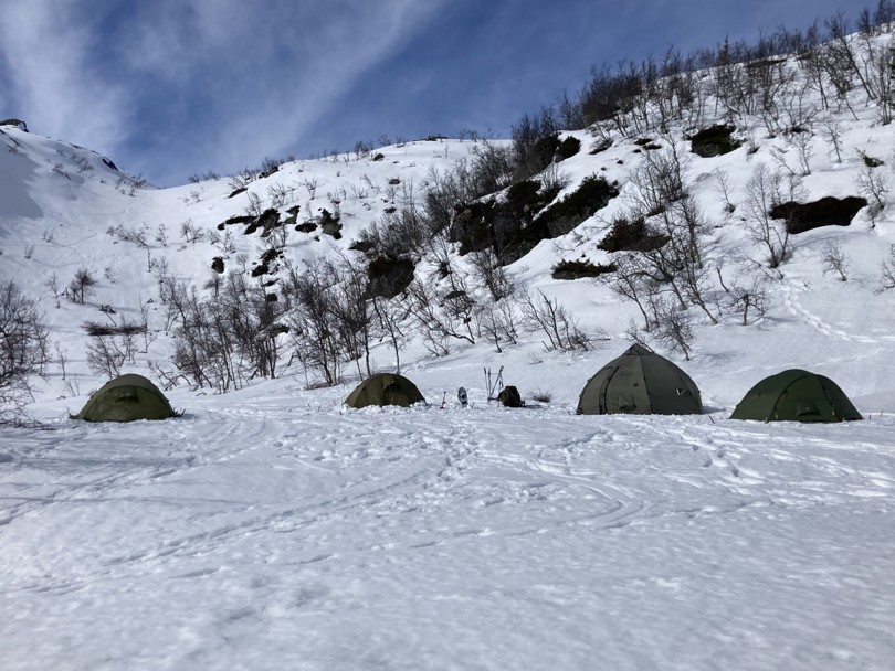 Telt under Bergstaulnuten