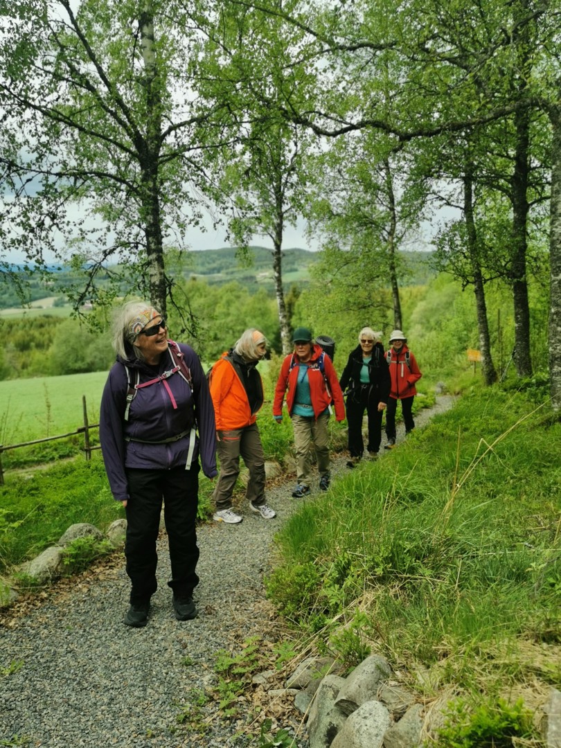Turgåere på grussti.