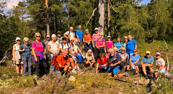 Alle  samlet  med  Per  Henrik og  Gunnar i bakre rekke