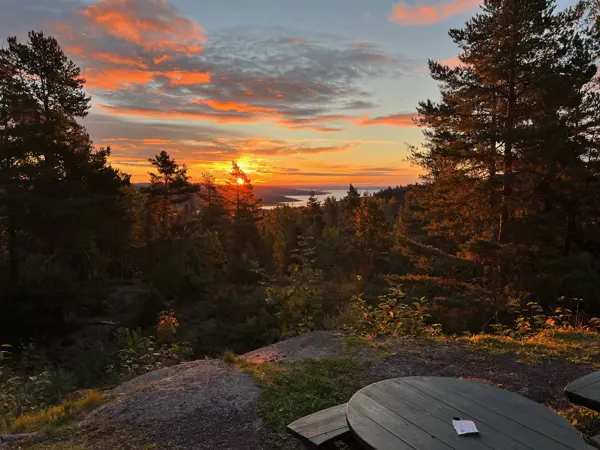 Solnedgang ved Brennåsen