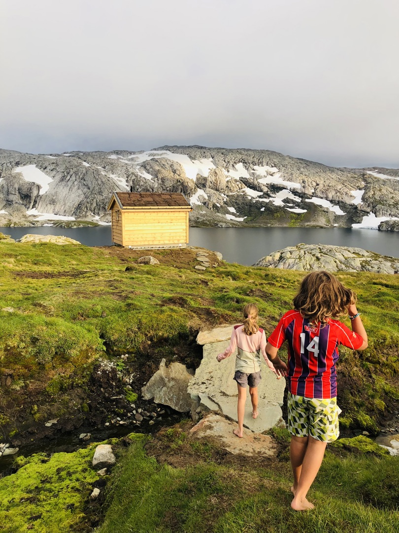 Ny naudbu og steinbru over groa. Foto: Åsta Birkeland