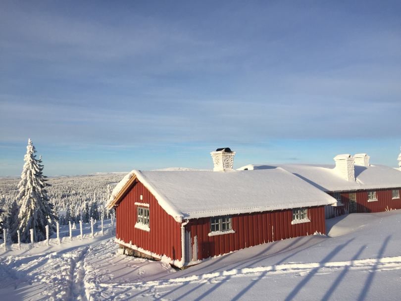 Stouslandhytta på vinteren