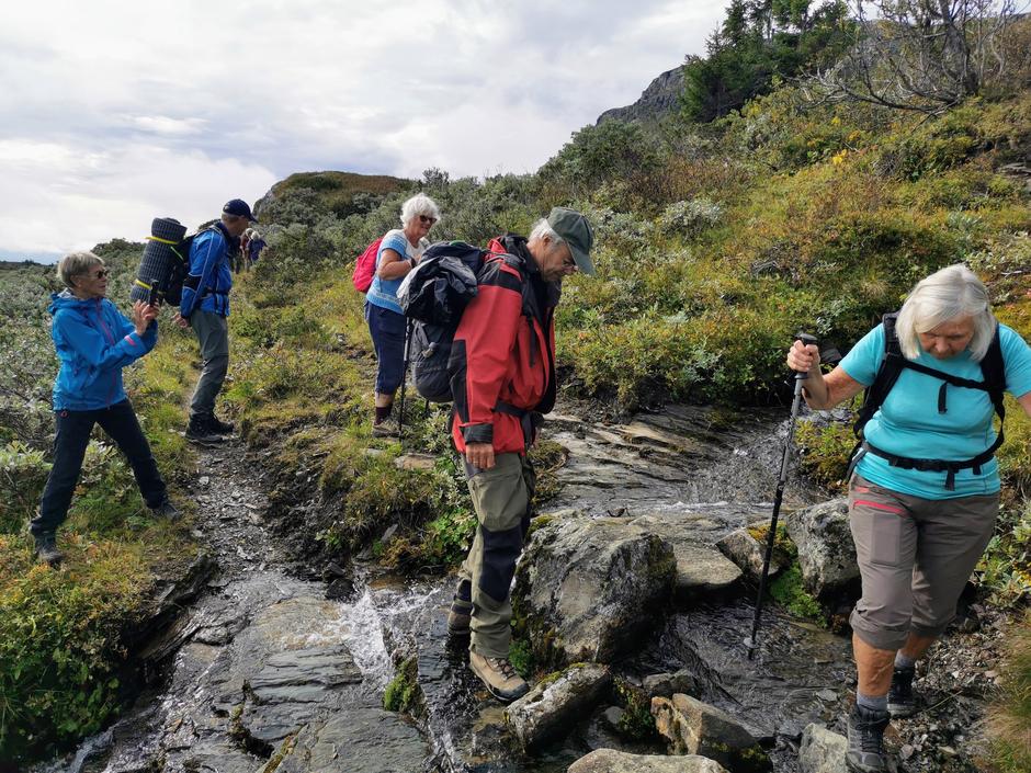 Onsdagsgruppa p&aring; fjelltur.