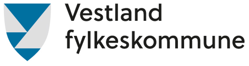 Logo der det står Vestland fylkeskommune