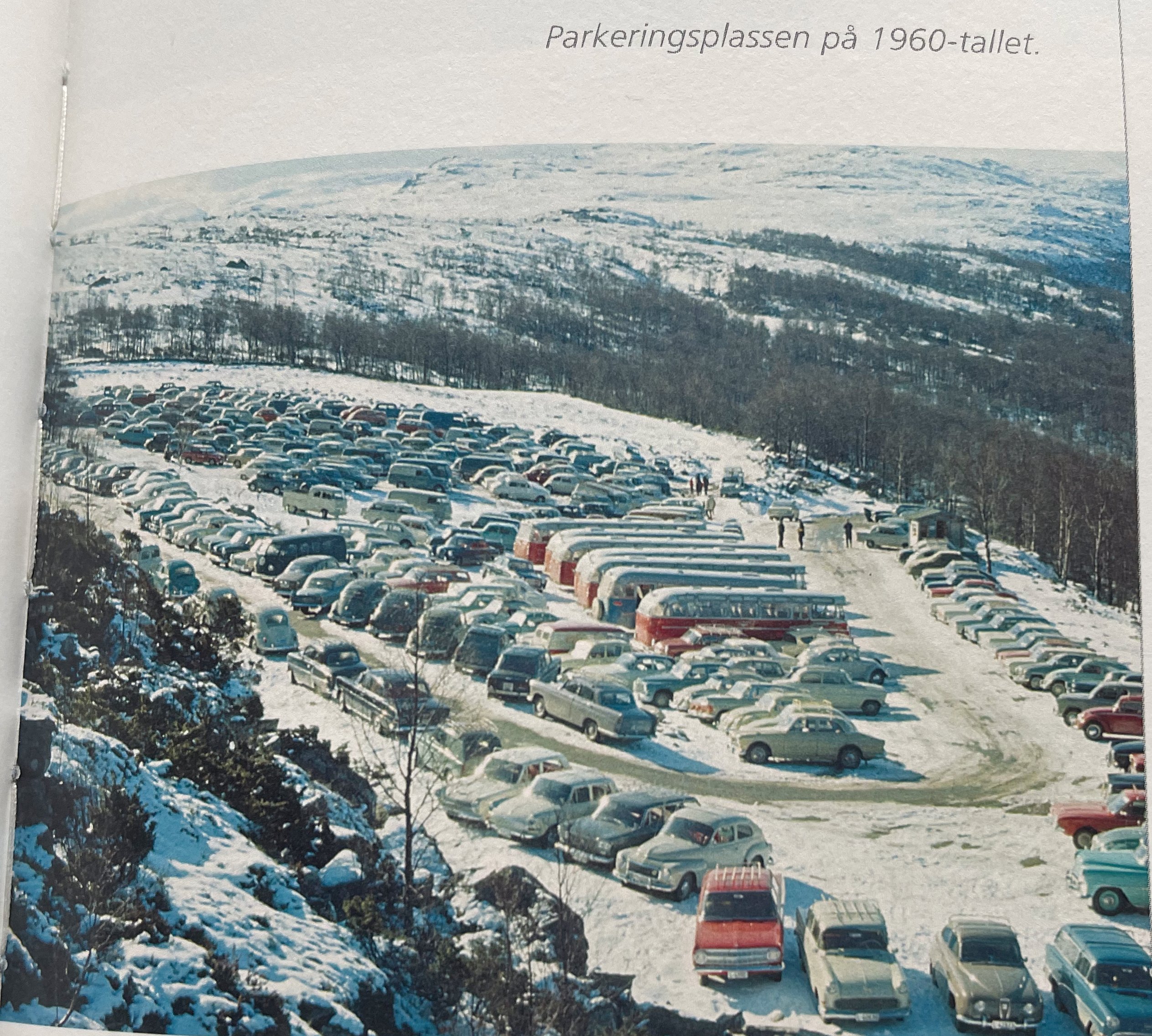 Parkeringsplassen 1960.