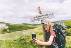 Første etappe av Trekanten i Trollheimen mellom Gjevilvasshytta og Trollheimen. 