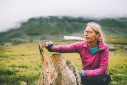 Siste uken av NRKs sommersending i 2018 gikk gjennom Indre Troms via både Sverige og Finland. Her på vei mot Gappohytta.