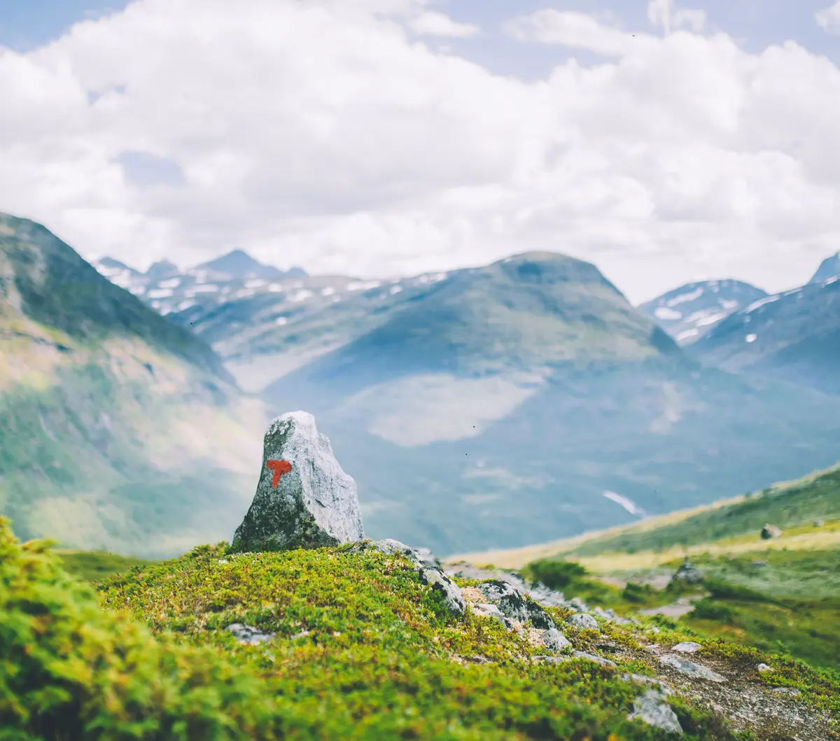 Andre uken av minutt for minutt gikk fem dager gjennom Jotunheimen. Bildet er fra turen fra Fannaråkhytta og ned til frodige Skogadalsbøen.