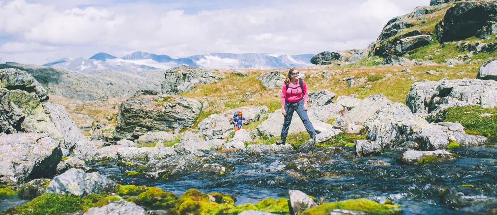 Andre uken av minutt for minutt gikk fem dager gjennom Jotunheimen. Bildet er fra første etappe fra Bøvertun til Sognefjellshytta.