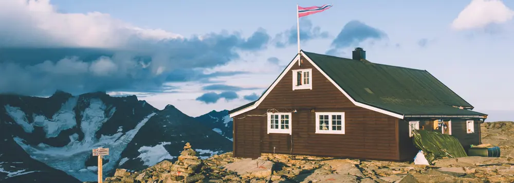 Andre uken av minutt for minutt gikk fem dager gjennom Jotunheimen. Bildet er fra turen fra Fannaråkhytta og ned til frodige Skogadalsbøen.