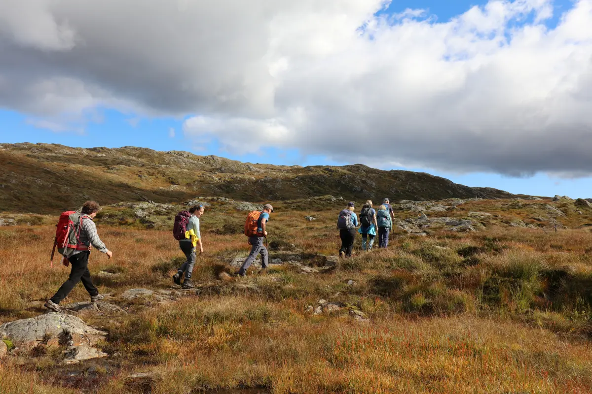 Personaltur Stord, rundtur Midtfjellet og vindturbinparken.