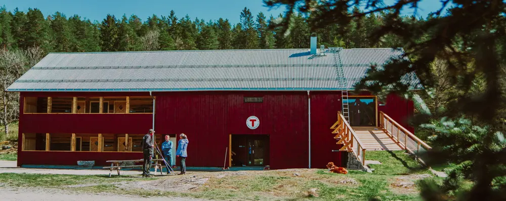 Breivoll gård. Låven er snart klar for åpning 22. mai 2022.