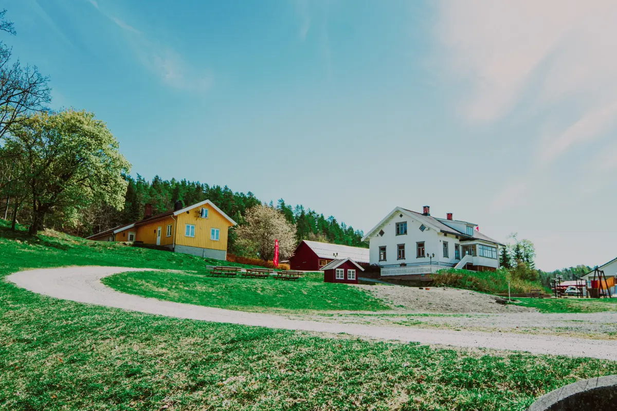Breivoll Gård, uteområde på vinteren
