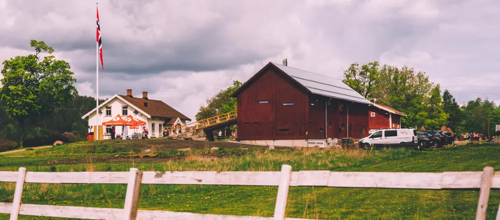 Breivoll Gård, uteområde på vinteren