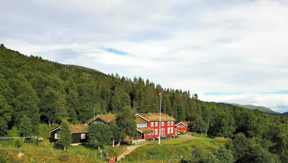 Gjevilvasshytta i Trollheimen. Kåret til Norges fineste betjente DNT-hytta.