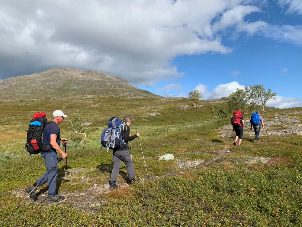 Fellestur Beiarstua - Bjellåvasstua - Russånes august 2019. Tellingen passeres