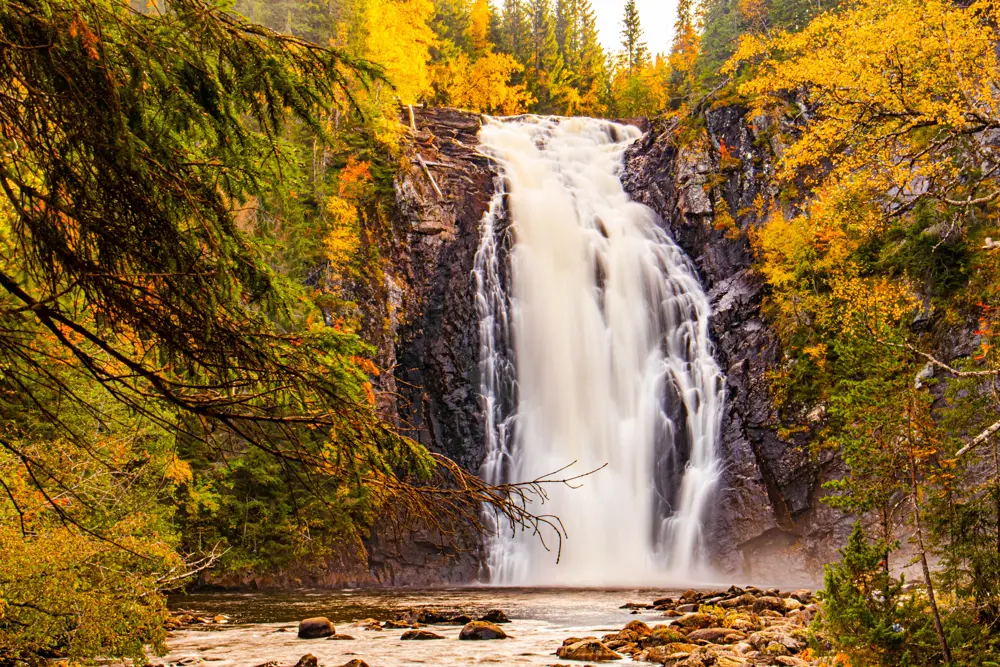 Storfossen i Malvik, Trøndelag.