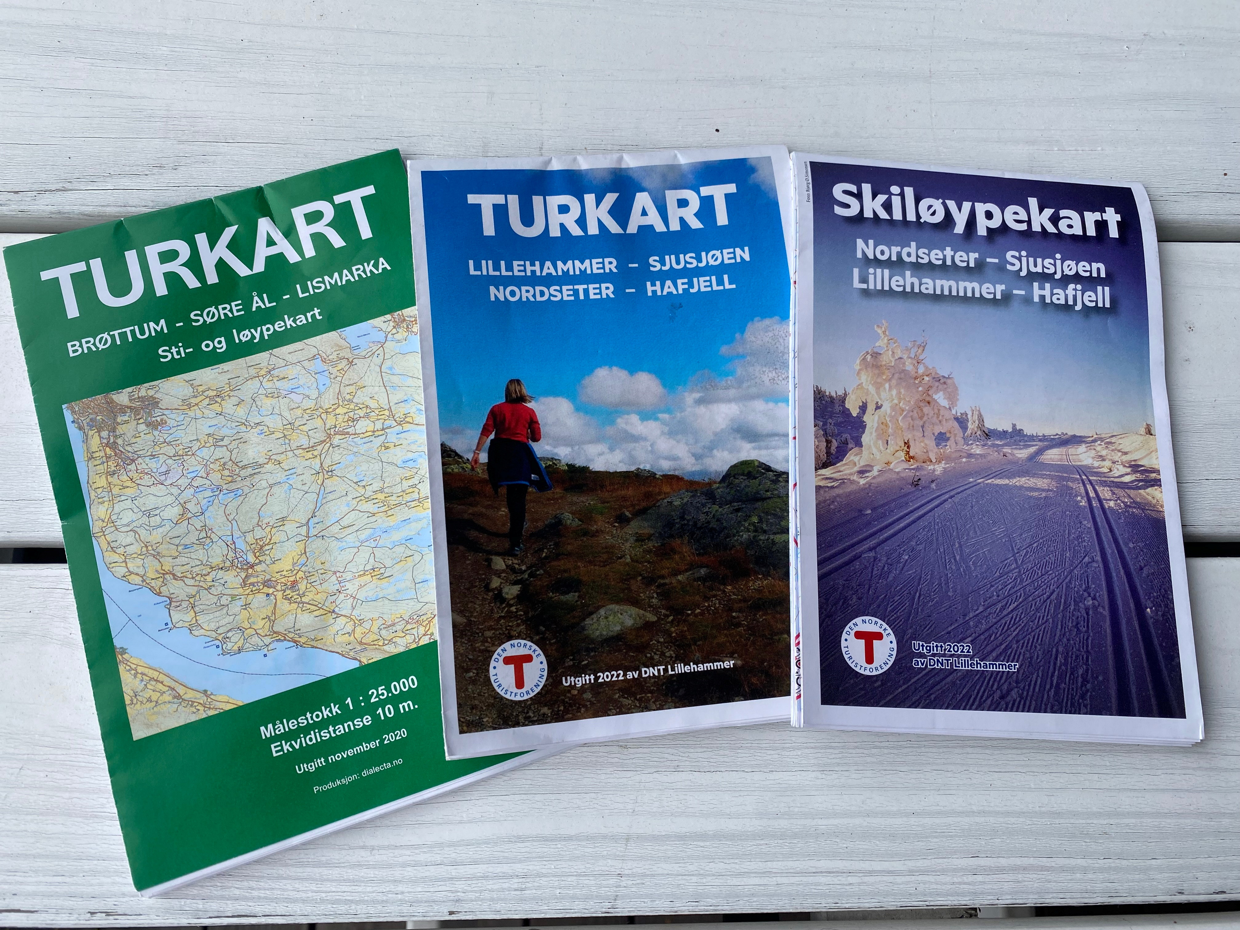 Lokale kart fra DNT Lillehammer - DNT