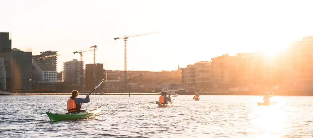 Morgenpadling i indre Oslofjord.