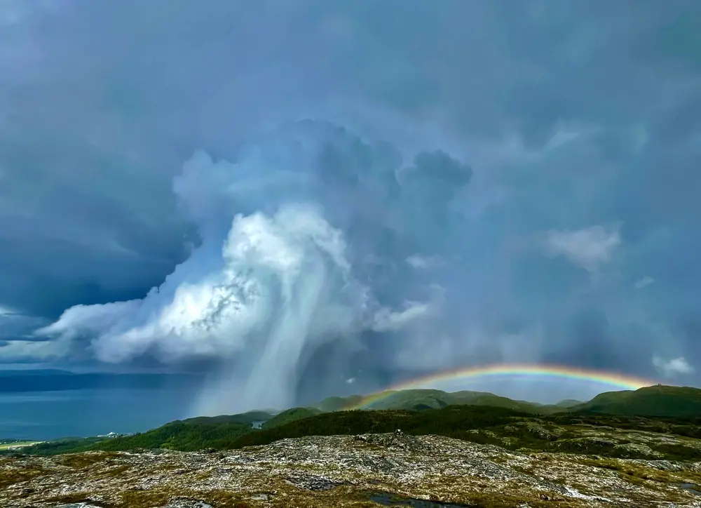 Bodsbergheia, Trondheim (Haglstorm i anmarsj, en fasinerende værtur på Bodsbergheia)