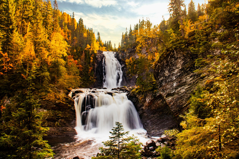 Storfossen i Malvik, Trøndelag.