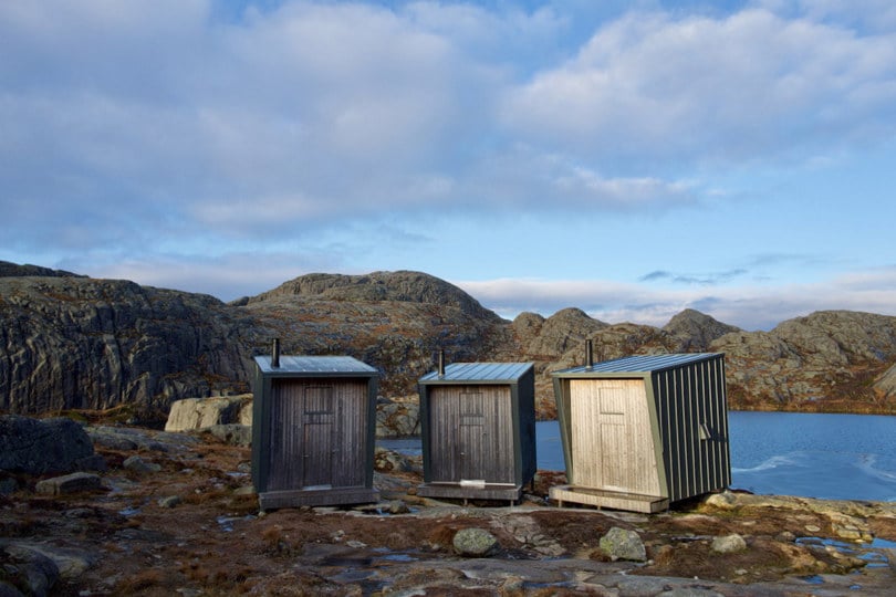 Turistforeningshyttene "Skåpet" i Ryfylkeheiane.