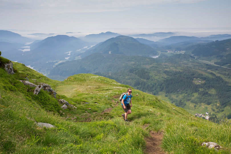 Tur Hausdalshorgi–Austefjellet–Nobbane, juni 2020.