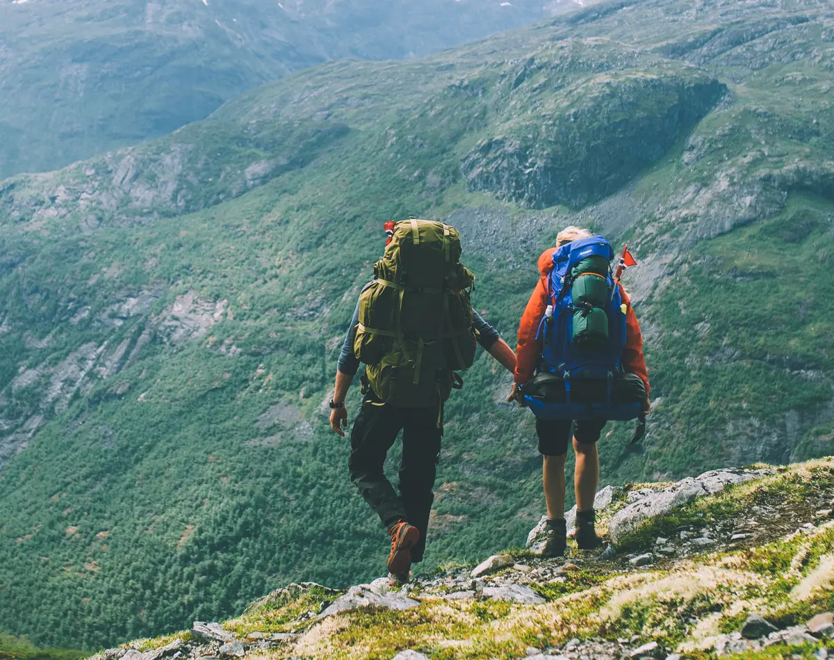 Andre uken av minutt for minutt gikk fem dager gjennom Jotunheimen. Bildet er fra turen fra Skogadalsbøen og ned mot Fleskedalen.