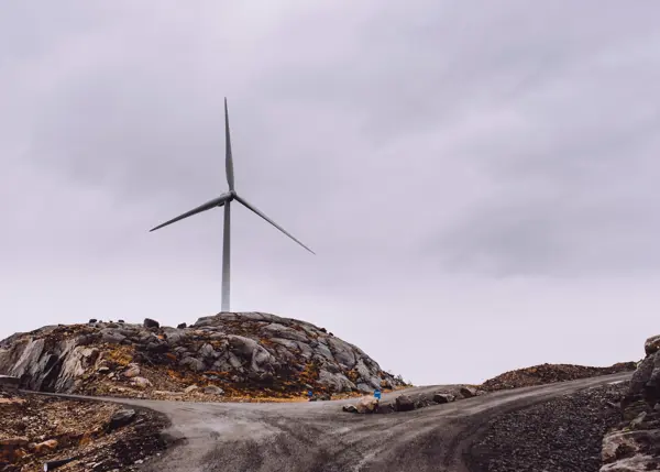 Vindkraftbefaring i Egersund Vindkraftverk.