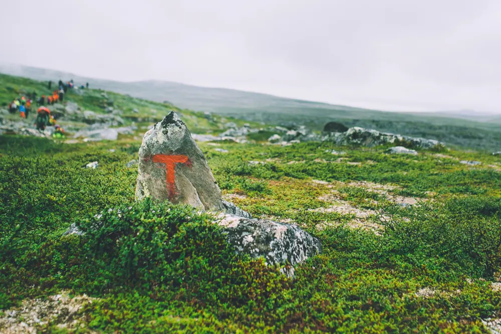 Siste uken av NRKs sommersending i 2018 gikk gjennom Indre Troms via både Sverige og Finland. Bildet er fra turen mot Goldahytta.