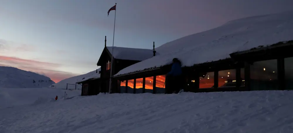 Solnedgang Haukeliseter_vinterferie_februar 2023