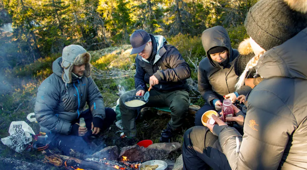 Fra venstre: Marco Sandmark, Lasse Nygaard, Caroline Pettersen, Fanny Giæver og Sunniva Sandmark.