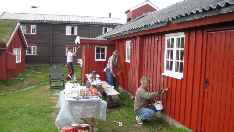 Dugnad på Storerikvollen juni 2006
