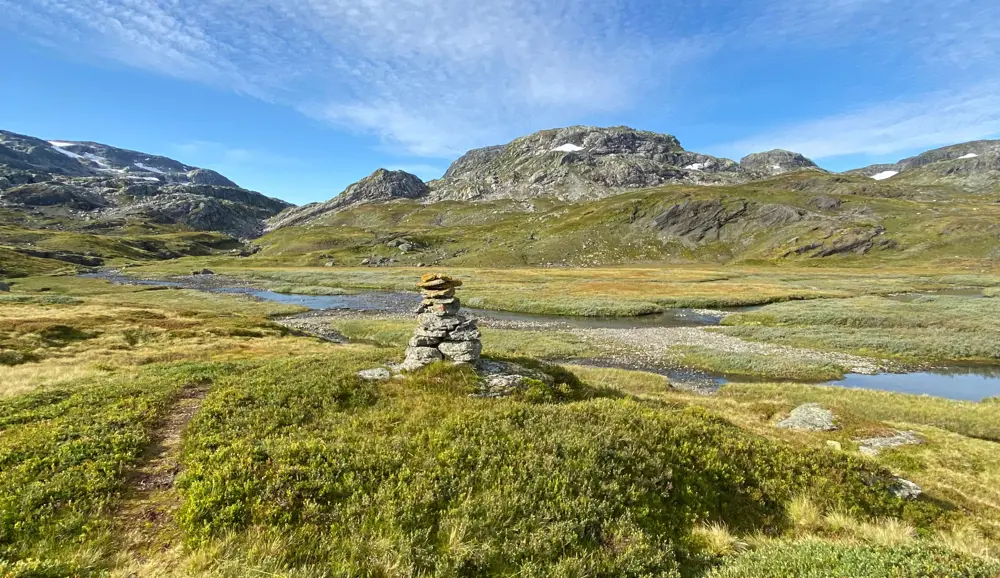 På tur fra Haukeliseter til Kvanndalen og Holmavann, første helgen i september 2023.