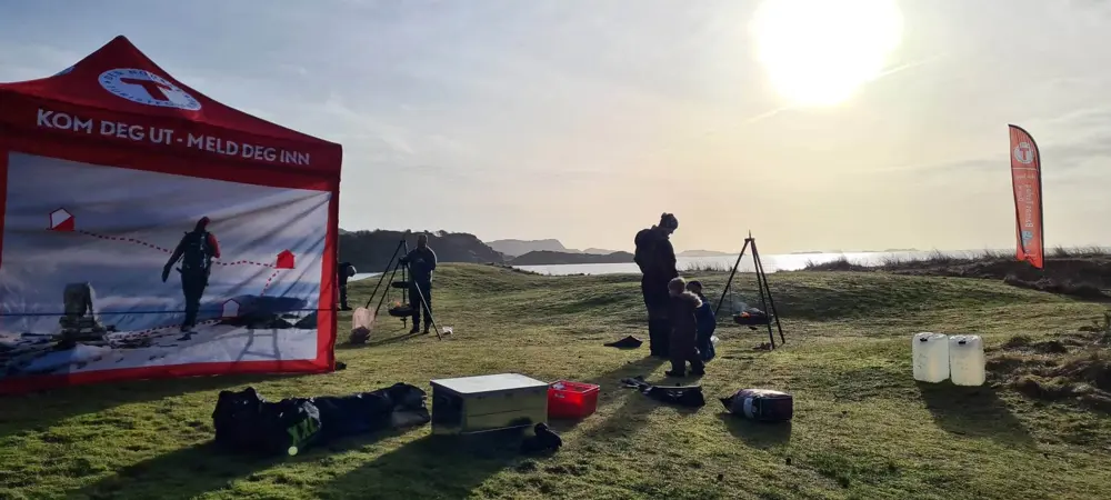 Kom deg ut-dagen ved Skadbersanden i Egersund, vinteren 2023.