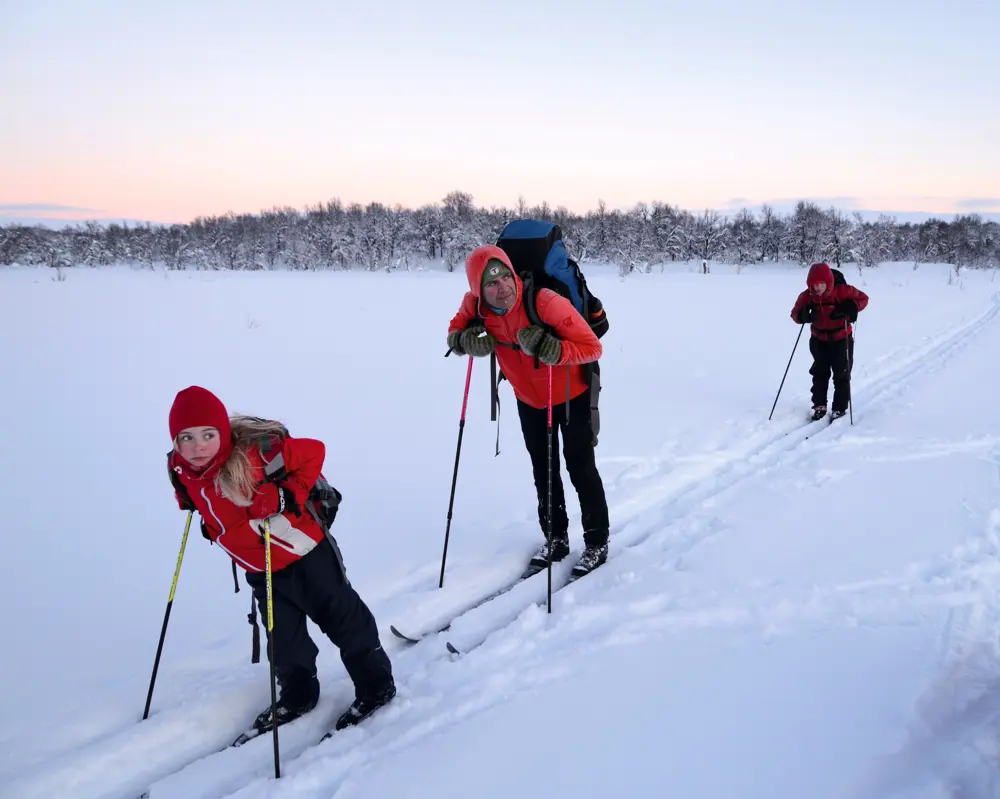 Vinter på Ringebufjellet, i området mellom Vetåbu og Djupslia.