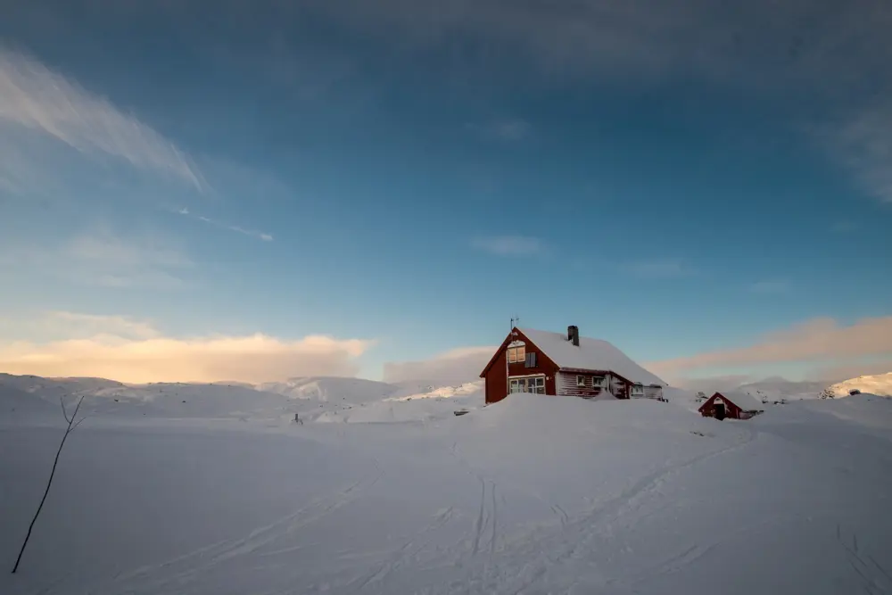 Lostur til Sandvatn 20.-21. januar 2019. Bilder fra sktur mellom Lortabu og Sandvatn.