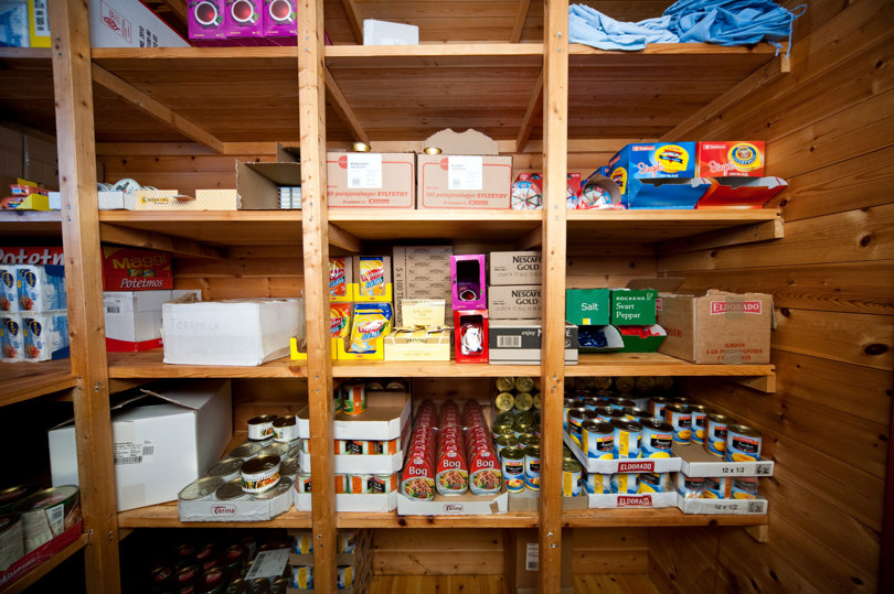 A larder at a DNT cabin
