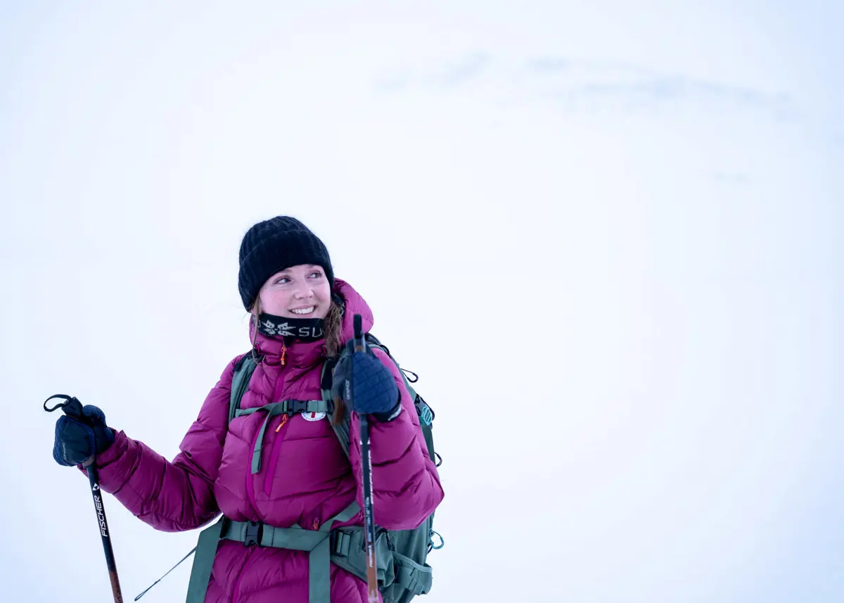 Kvinne på ski