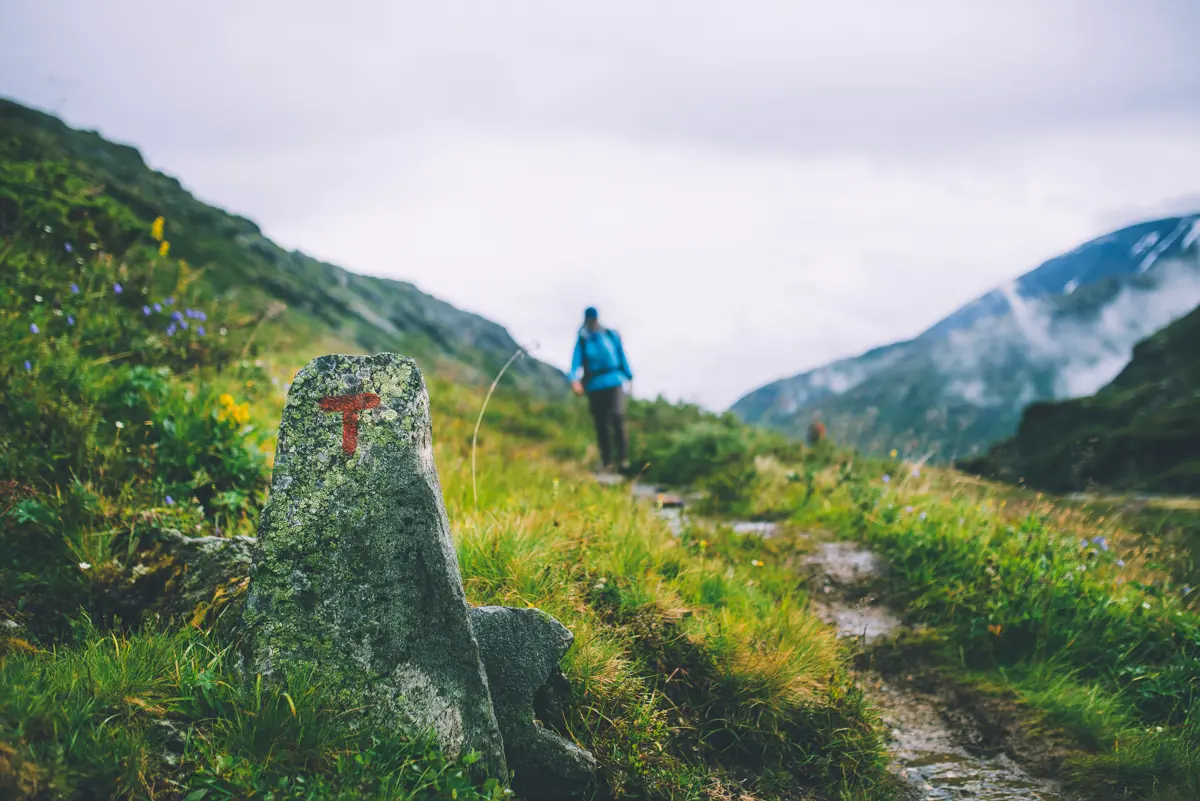 Andre uken av minutt for minutt gikk fem dager gjennom Jotunheimen. Bildet er fra første etappe fra Bøvertun til Sognefjellshytta.