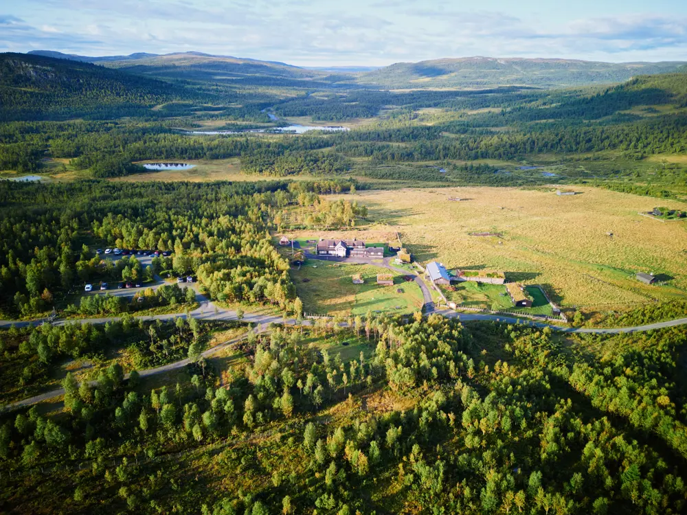Dronebilde Liomseter, Langsua.