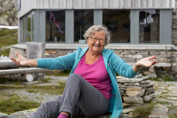 Hyttevert på Breidablik i Kvammafjella, Brit Magnussen.