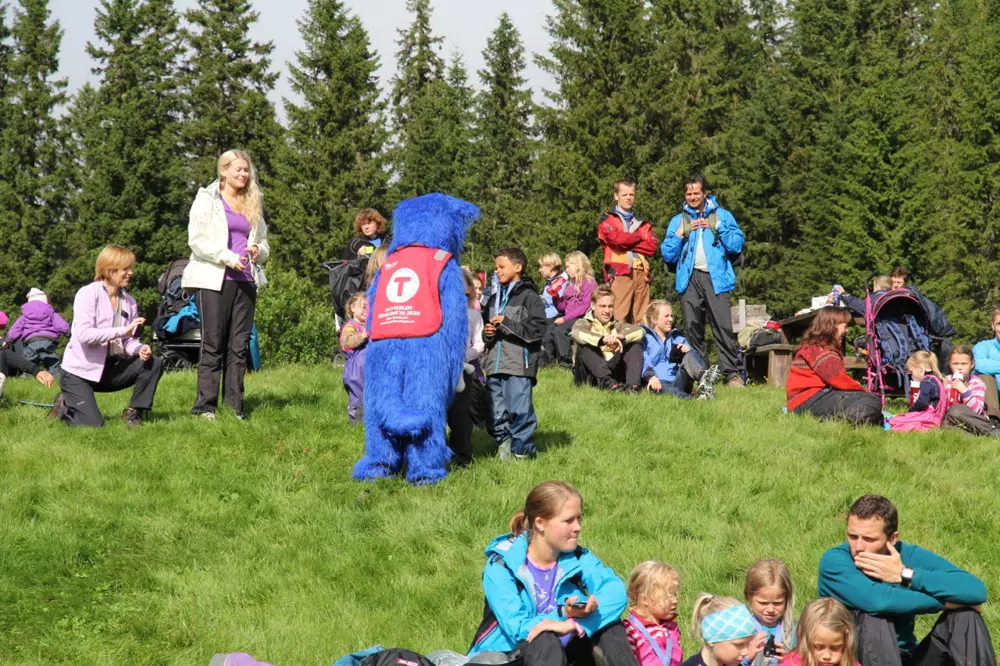 Bilder fra Trondhjems Turistforening sitt Kom deg ut dag arrangement på Rønningen Turisthytte