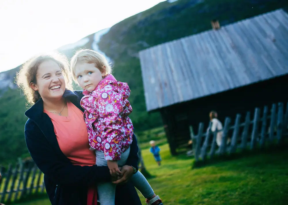 Barnas turlag med familicamp på Sota sæter i Juli 2015.