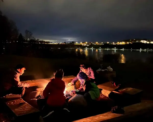Familiebål ved Stokkavatnet